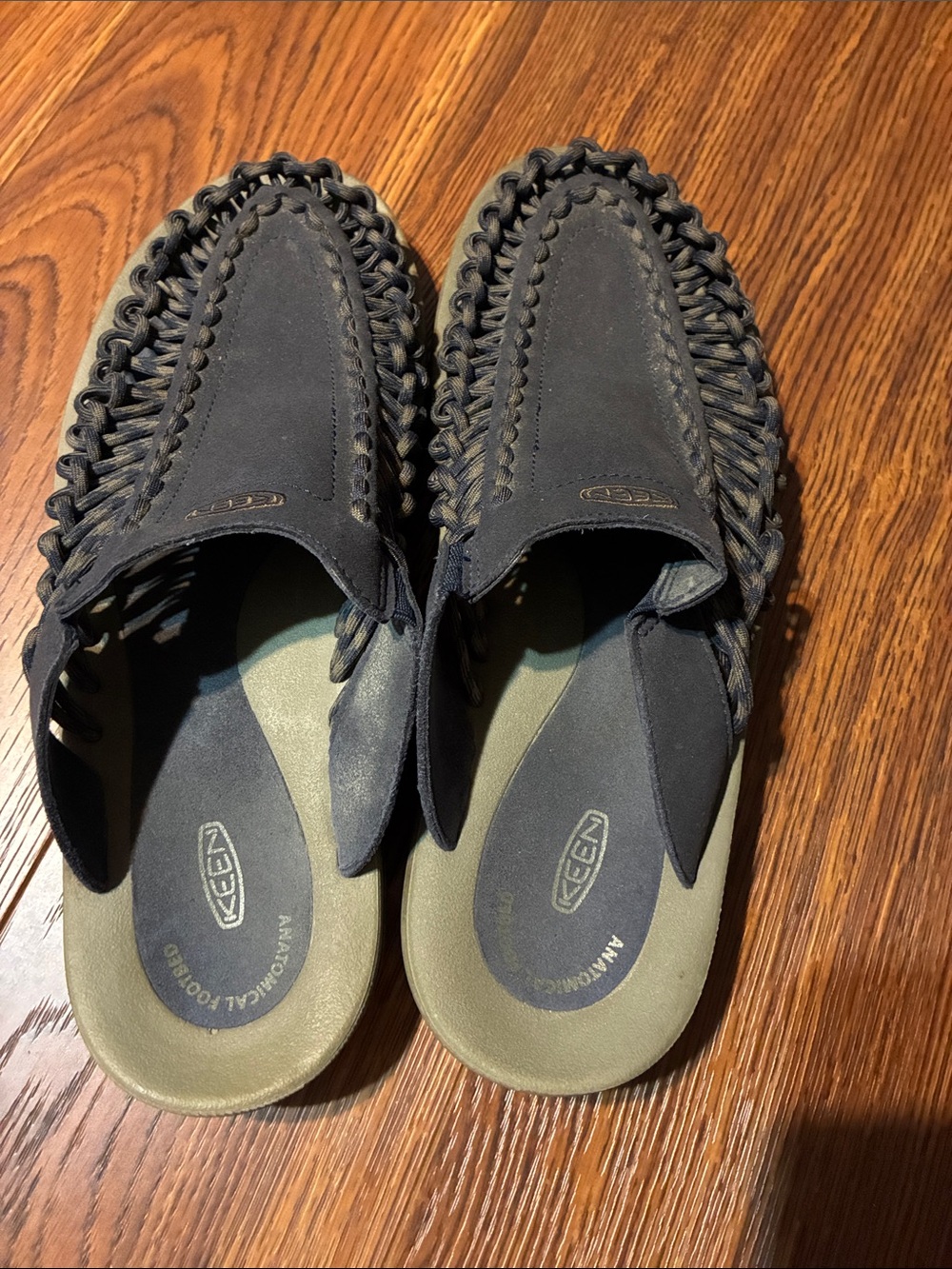 Keen Men's Black Slip-On Braided Cord Loafers